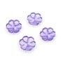 Hemline Lavender Novelty Flower Button 4 Pack image number 1