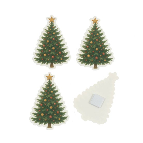 Traditional Tree Card Toppers 4 Pack  image number 3