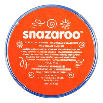 Snazaroo Dark Orange Face Paint Compact 18ml