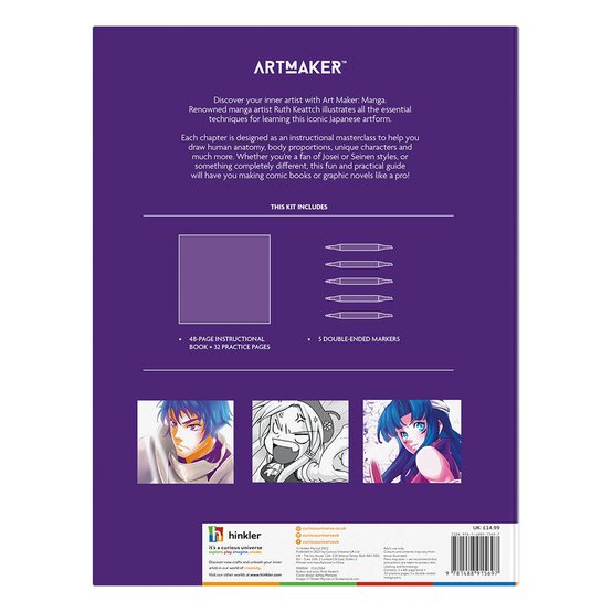 Art Maker Masterclass Collection Manga Kit 6 Pieces image number 4