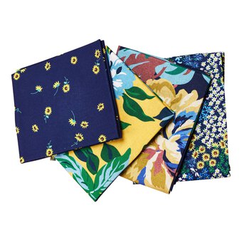 Joules Flowerbed Ditsy Cotton Fat Quarters 4 Pack