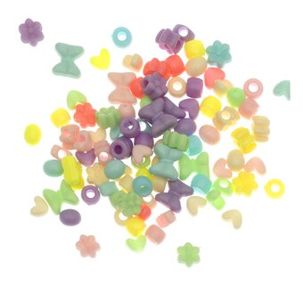 Bow, Heart and Flower Beads 50g