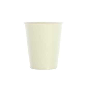 White Craft Paper Cups 10 Pack 