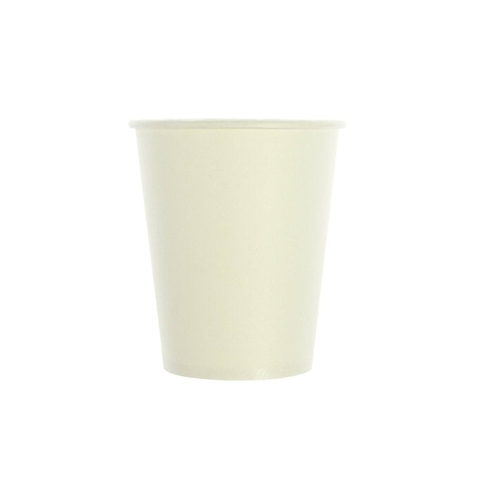 White Craft Paper Cups 10 Pack  image number 1