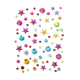 Adhesive Dot and Star Gems