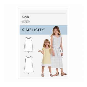 Simplicity Kids’ Dress Sewing Pattern S9120 (7-14)