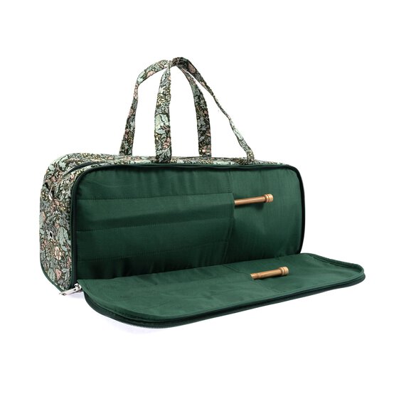 Floral Wood Block Knitting Bag image number 2