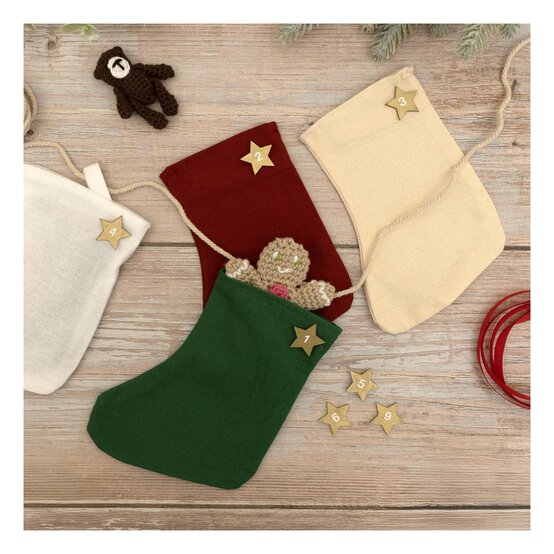 Gold Advent Star Stickers 24 Pack  image number 3
