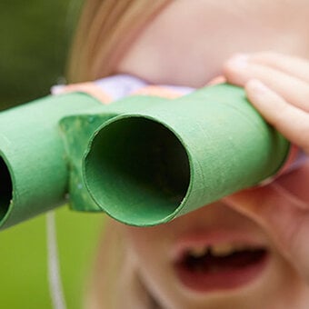 How to Make Cardboard Tube Binoculars