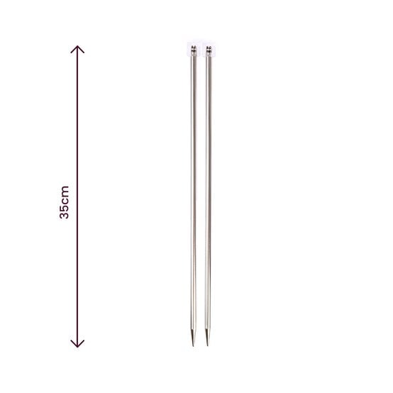 Knitcraft Silver Knitting Needles 8mm image number 3
