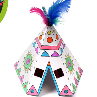 How to Make a Papercraft Tee Pee