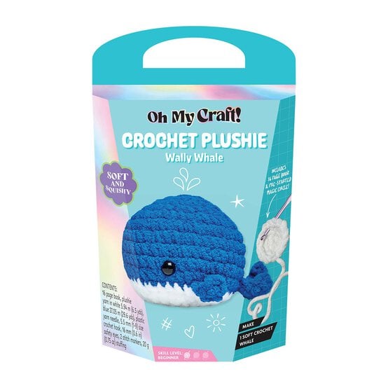 Oh My Craft Wally Whale Crochet Plushie Kit image number 1
