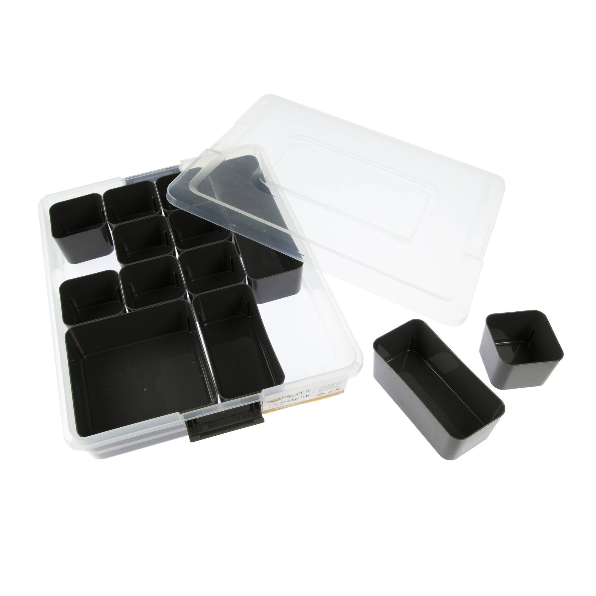 Ezy Storage Sort It 4.8L Container with 13 Cups Hobbycraft