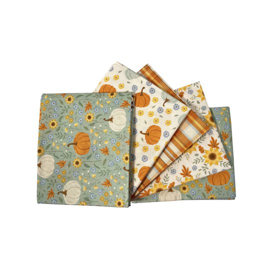 Pumpkin Fields Cotton Fat Quarters 5 Pack image number 1