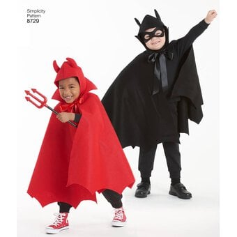 Simplicity Kids’ Cape Costume Sewing Pattern 8729 (S-L) image number 3