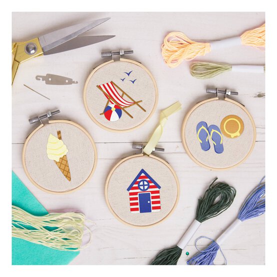 Seaside Embroidery Kit 4 Pack image number 2