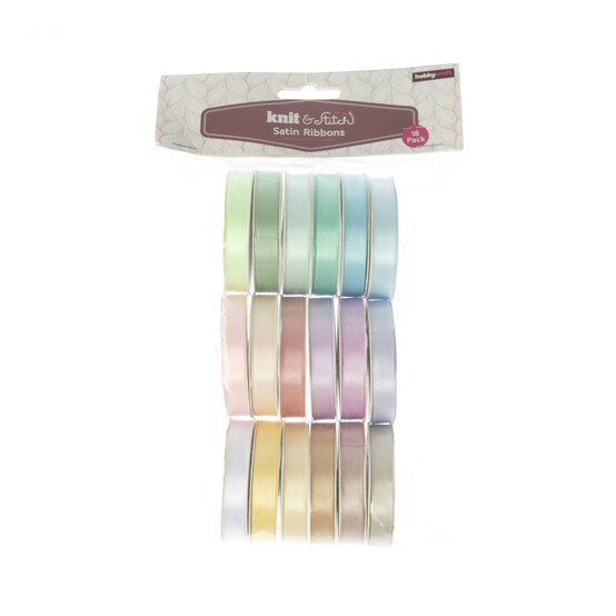 Pastel Mixed Ribbons 2m 18 Pack image number 3