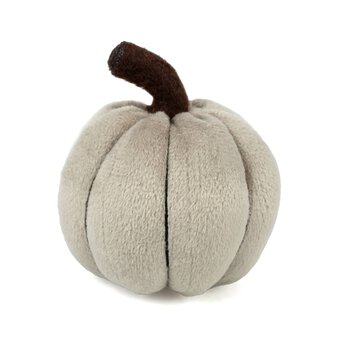 Grey Plush Pumpkin 6.5cm