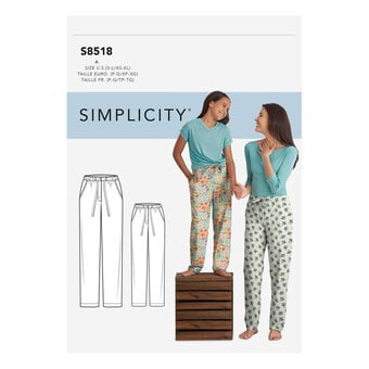 Simplicity Lounge Trousers Sewing Pattern S8518 (S-XL)