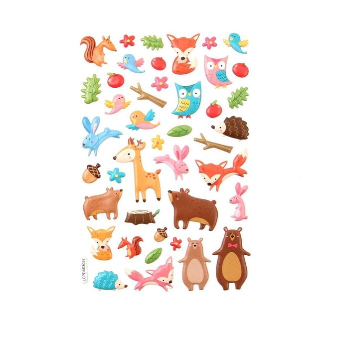 Forest Wildlife Puffy Stickers image number 1
