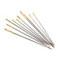 Blue Woodblock Floral Gold Eye Hand Embroidery Needles 10 Pack image number 2
