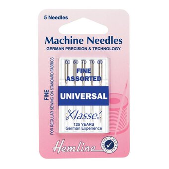 Hemline Assorted Fine Machine Needle 5 Pack