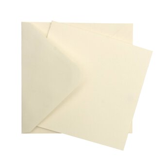Ivory Cards 5 x 5 Inches 50 Pack