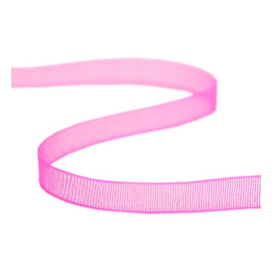 Hot Pink Organdie Ribbon 6mm x 8m image number 1