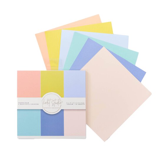 Violet Studio Pastel Paper Pad 6 x 6 Inches 30 Sheets image number 2
