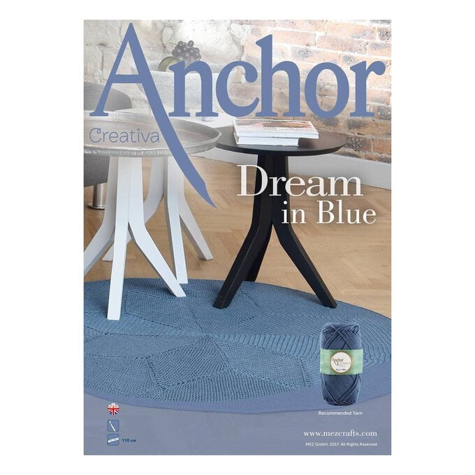 FREE PATTERN Anchor Creativa Dream in Blue Rug image number 1