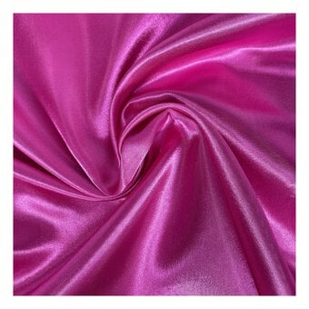 Cerise Silky Satin Fabric by the Metre