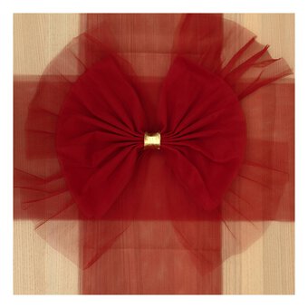 Red Decorative Door Bow 60cm