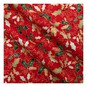Red Traditional Holly Cotton Fabric by the Metre image number 1