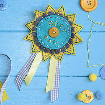 How to Sew a Father's Day Rosette