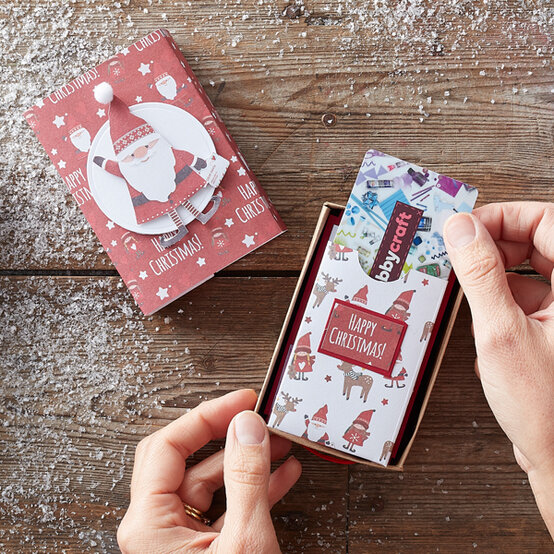 How to Make Christmas Gift Card Boxes image number 1