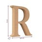 MDF Wooden Letter R 13cm image number 5