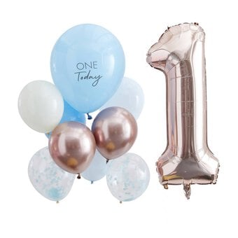 Ginger Ray Blue 1st Birthday Balloon Kit
