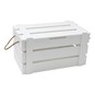 White Wedding Hamper Crate 42cm x 24cm x 22cm image number 1