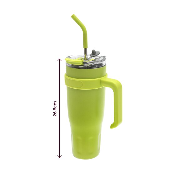 Large Lime Green Travel Cup image number 6