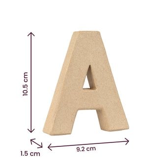 Mini Mache Letter A 10cm image number 4