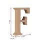 MDF Wooden Letter F 8cm image number 4
