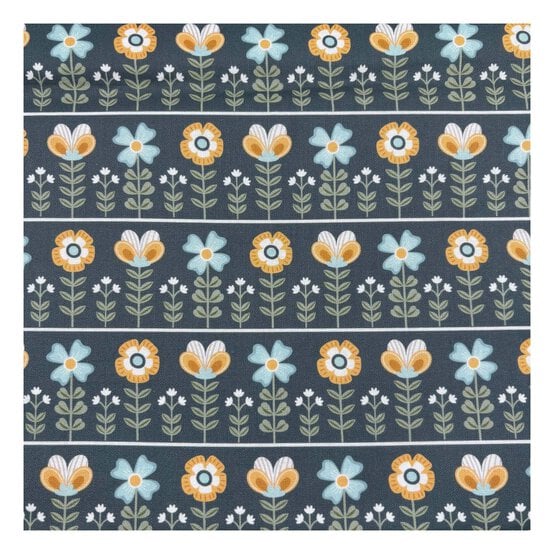 Skyborne Grace Floral Row Cotton Fabric by the Metre image number 2