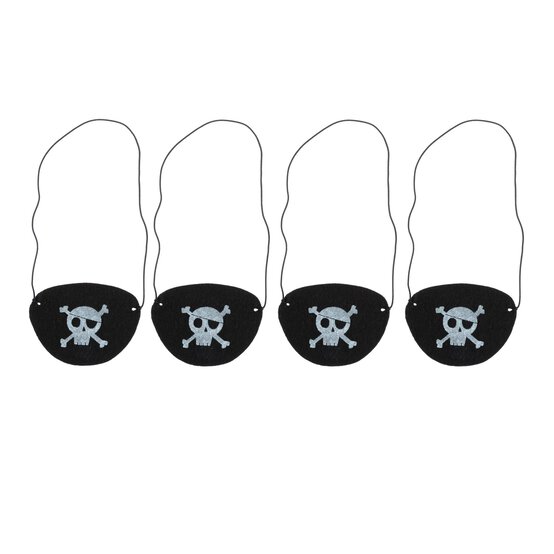 Felt Pirate Eye Patches 4 Pack image number 1
