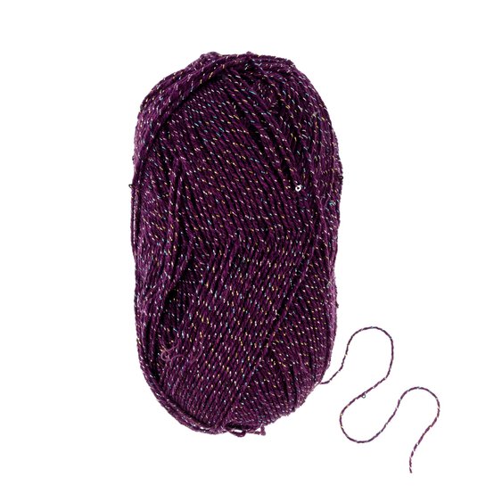Knitcraft Purple Knit Fever Yarn 100g image number 3