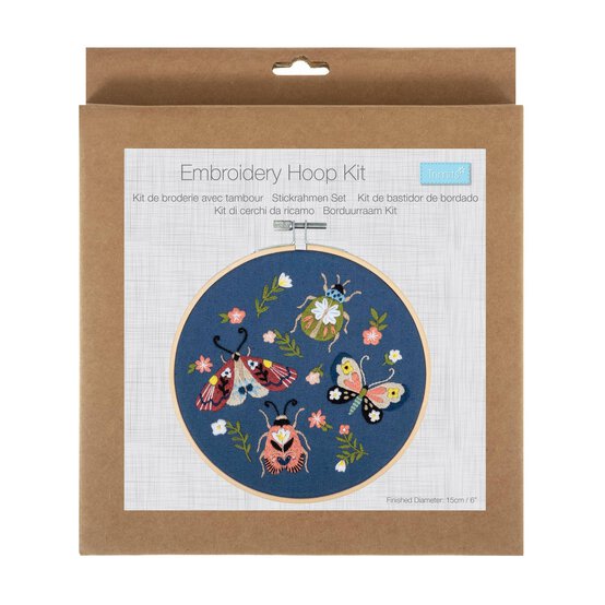 Trimits Mini Beasts Embroidery Hoop Kit image number 1
