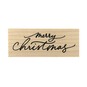 Merry Christmas Wooden Stamp 2.5cm x 7cm image number 5