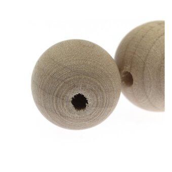 Round Wooden Beads 20mm 18 Pack