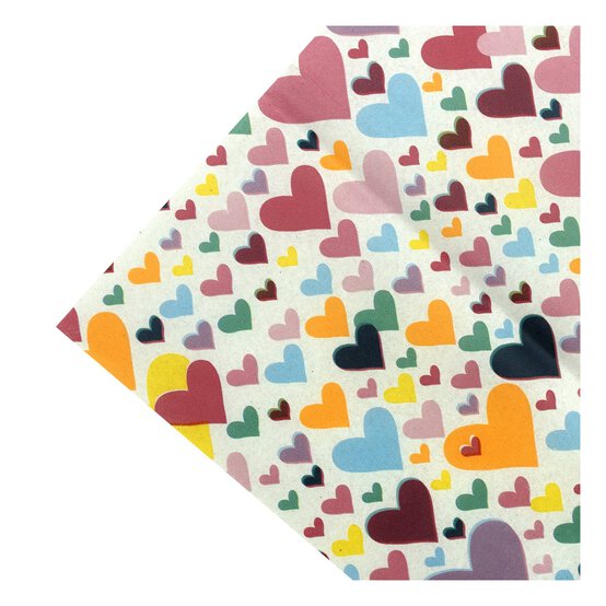Hearts Tissue Paper 50cm x 75cm 6 Pack image number 2