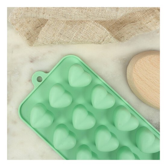 Whisk Heart Silicone Candy Mould 15 Wells image number 3