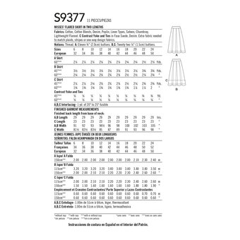 Simplicity Women's Skirts Sewing Pattern S9377 (U5 16-24)